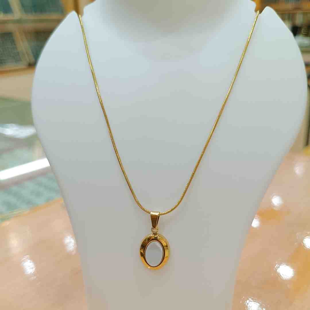 Kiya Fashion No-Tarnish Daily Necklace | Waterproof Chain | 18+ Adjustable | Imported Quality | Sleek and Durable