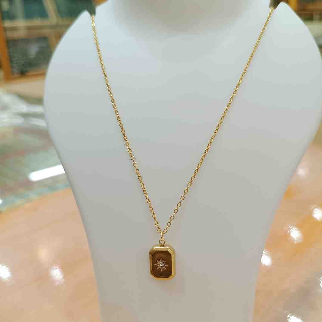 Kiya Fashion Minimalist Waterproof Necklace | No Tarnish | Imported Chain | Adjustable 18+ Fit | All-Season Jewelry