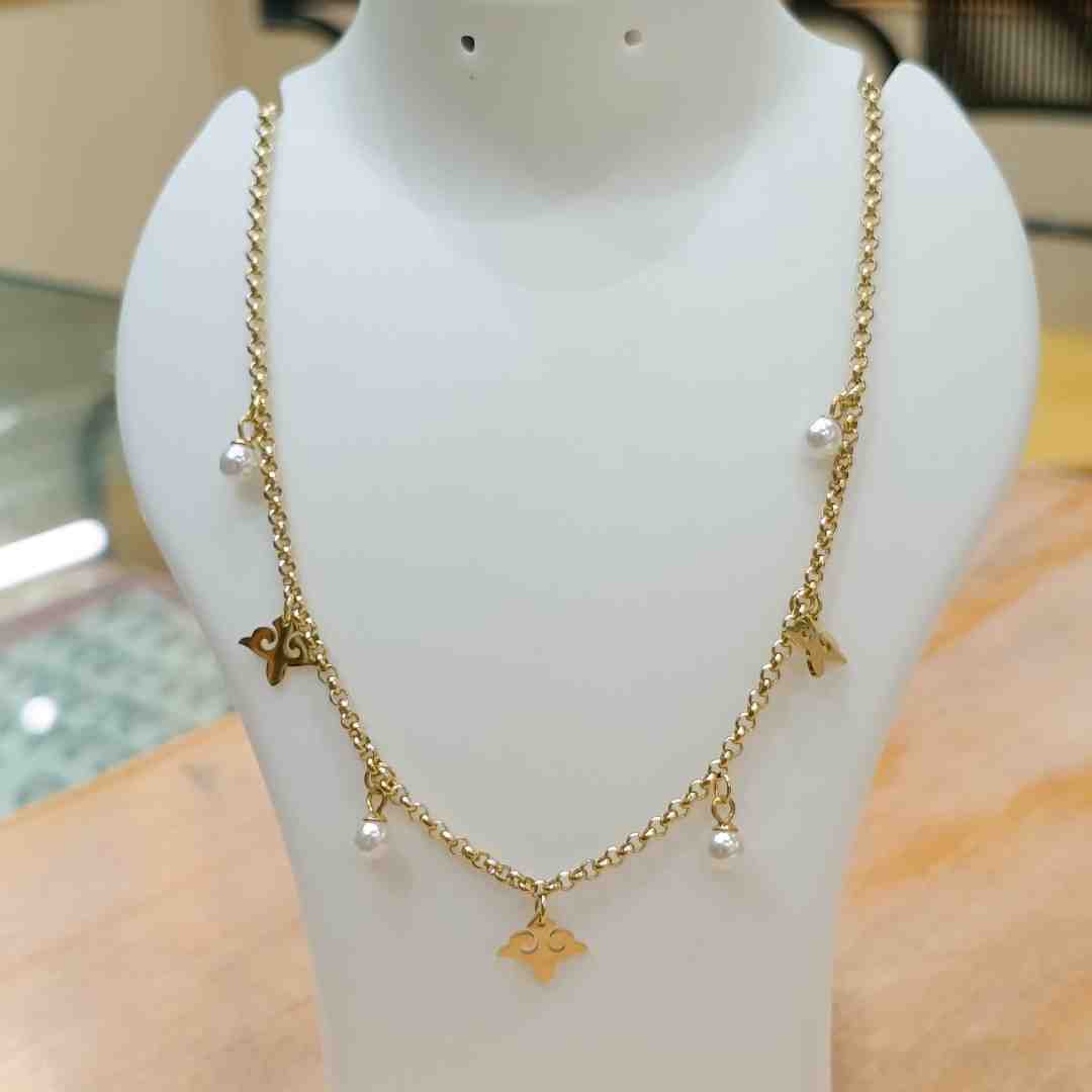 Kiya Fashion Everyday Waterproof Necklace | Imported Chain | Rust-Free | Adjustable 18+ Fit | Minimalist Jewelry